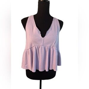 Urban Outfitters Women’s Purple Peplum Tank Size Large